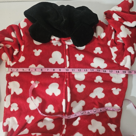 Red Onesie with White Mickey Mouse Pattern - Picture 4 of 4